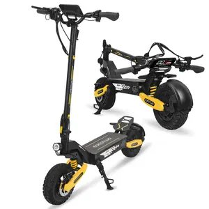 EOEOTWO Electric scooter, long distance 30-40 miles, 1200W maximum motor, 11-inch off-road tires, 30 MPH, LCD display, double suspension, maximum load capacity 330 pounds, adult commuter electric scooter