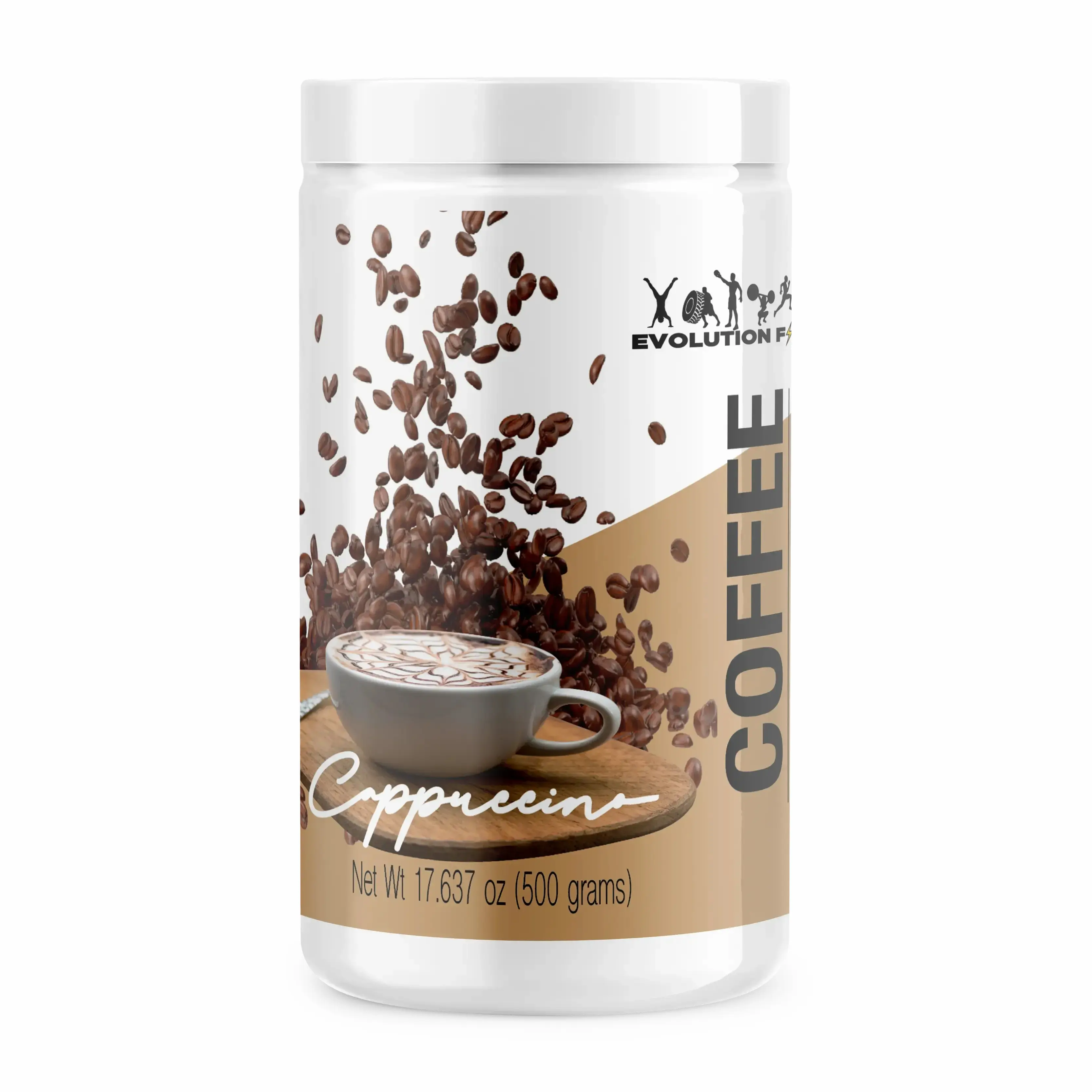 Evolution Coffee Cappuccino Flavored Drink, Creamy Texture with L-Carnitine, Dietary Supplement