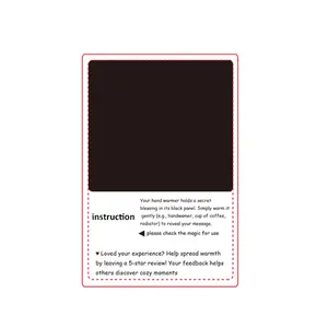 Gift box packaging for greeting cards, greeting cards, gift box, power supply, thermostatic paper (double-sided heating hand warmer not included), free gifts.