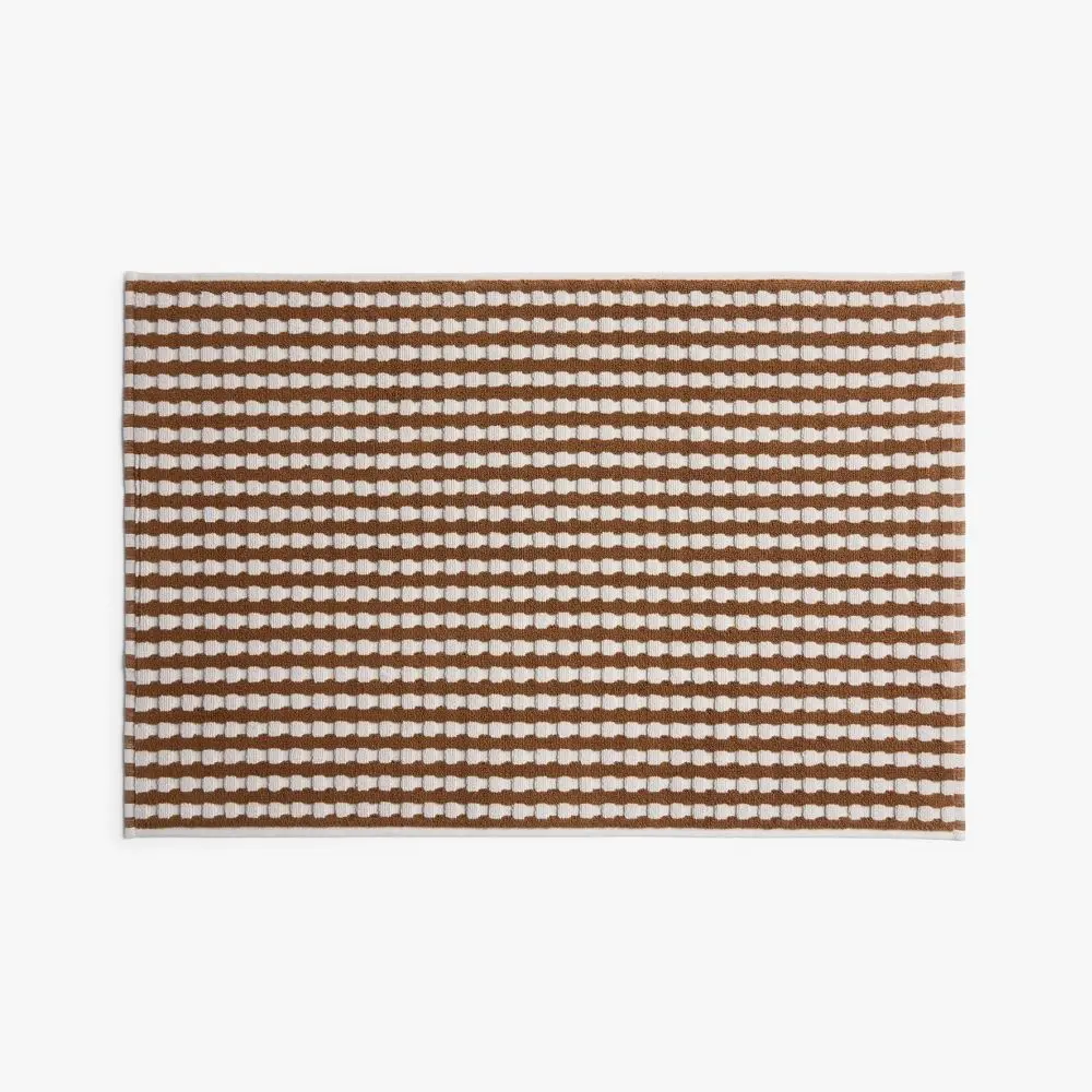 Terry Check Bathroom Mat - Parachute, Absorbent Rectangle Shower Rug