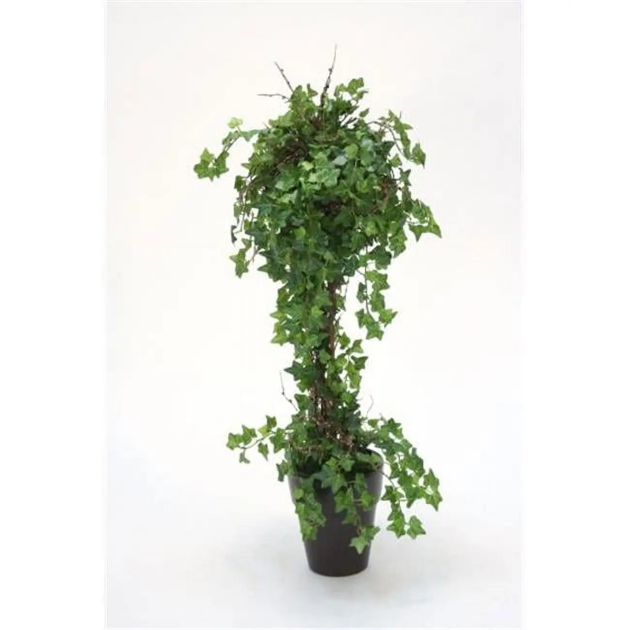 Distinctive Designs 2774C Mini Ivy Topiary Plant - Ivy Shape, French Look, 29x13x13 in, 6 lbs Stoneware Pot, Home Decor, Garden Supplies