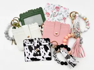 Wallet Wristlet Keychain - Silicone Beads