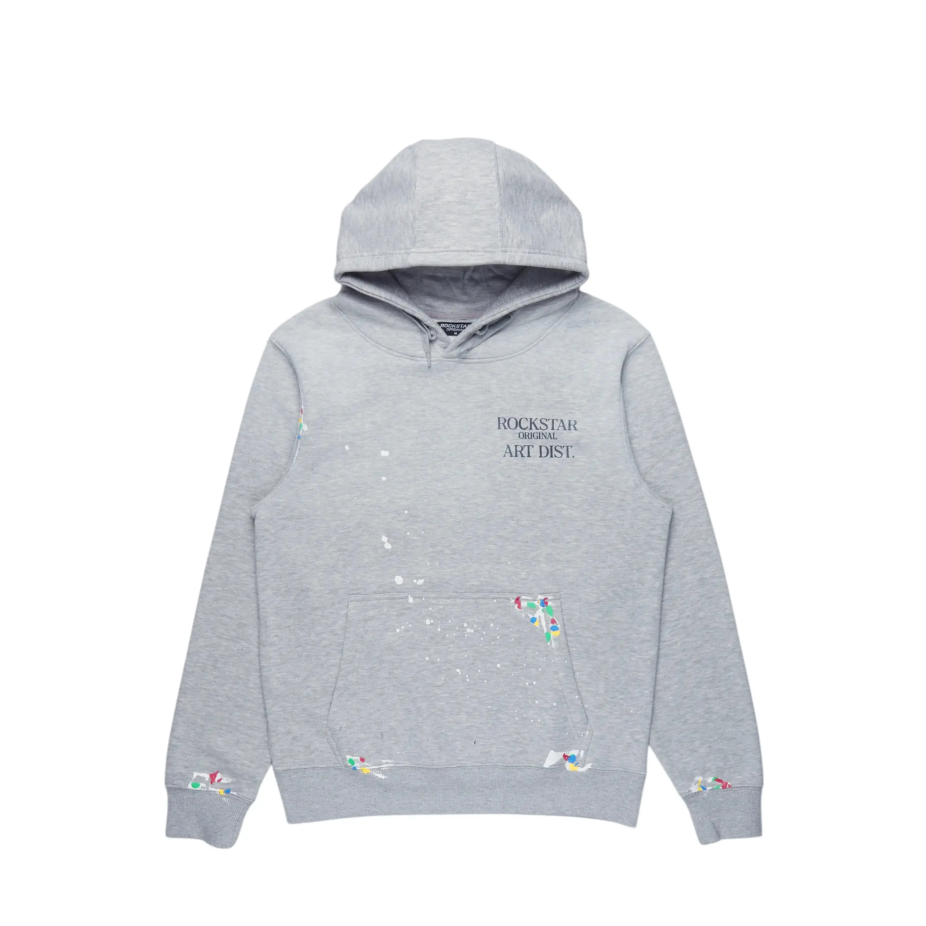 Rockstar Art Dist. Grey Graphic Hoodie