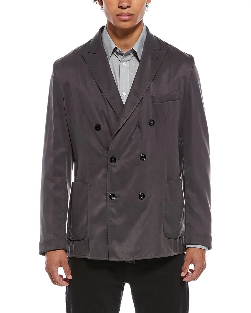 Brioni Deconstructed Double Breasted Blazer