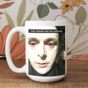 Wanna See My Voltussy Mug Funny Twilight Merch With Vampire Robert Pattinson, Edward Cullen Twilight Meme, Twilight Gag Gift Coffee Mug 11oz 15oz Drinkware Ceramic