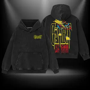 Gambit Hero Double Printed Oversize Hoodie Tshirt Acid Washed Tee TV Show Graphic Top Cotton Gift T-Shirt For Comic Lover, Gift T-Shirt For Movie Lover Men's Regular Fit Floral Print Tee streetwear