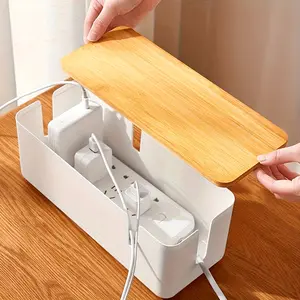 Plug-in board storage box, charger, power socket, wire management artifact, living room desktop wire finishing storage box