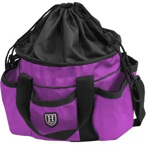 Premium Horse Grooming Organizer Tote Bag - Violet