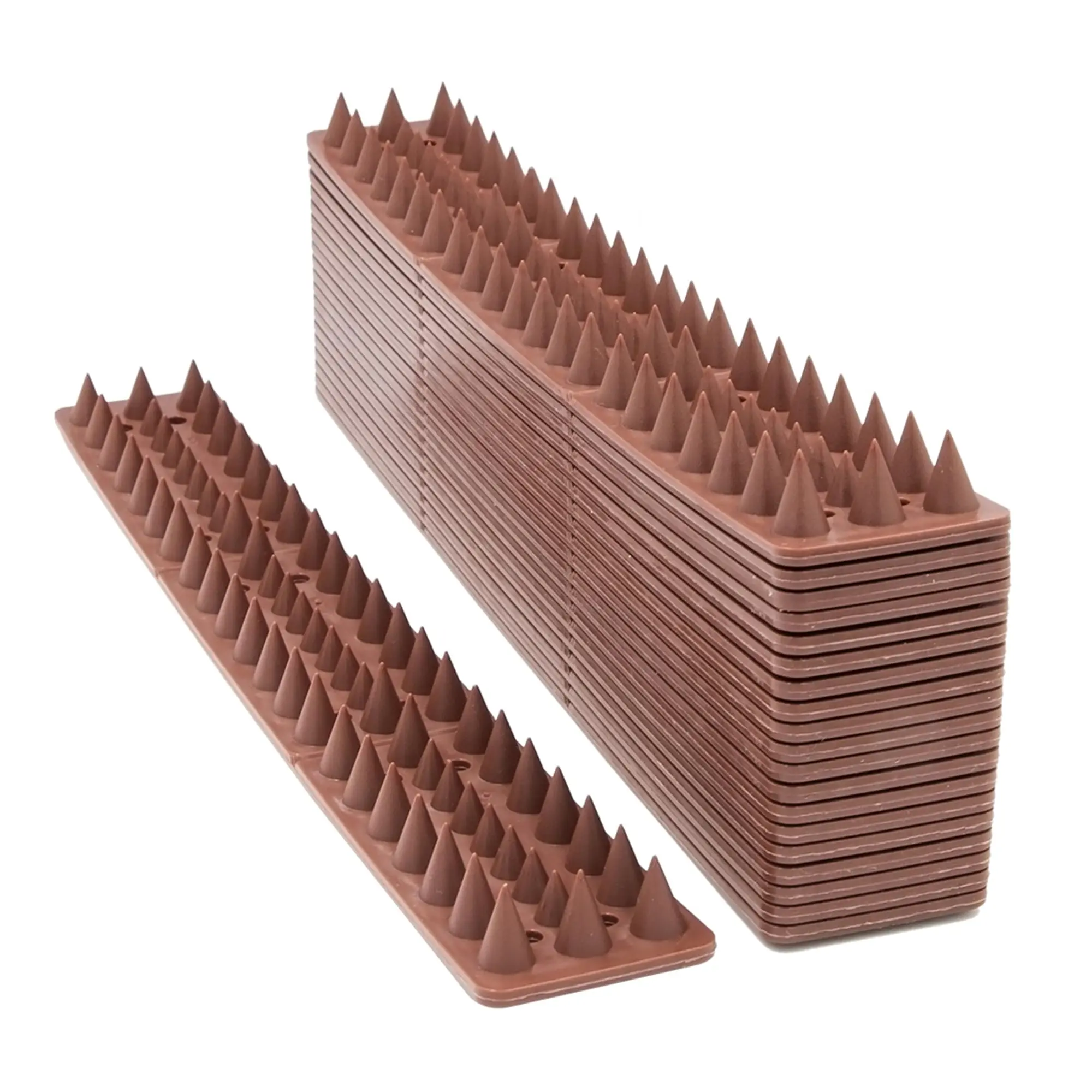 Bird Spikes,  Bird Guard Spikes for Squirrel Cat Raccoon and Other Small Animals, Pigeon Spikes for Outdoor Fences and Roofs, Durable Plastic Bird Barrier Strips