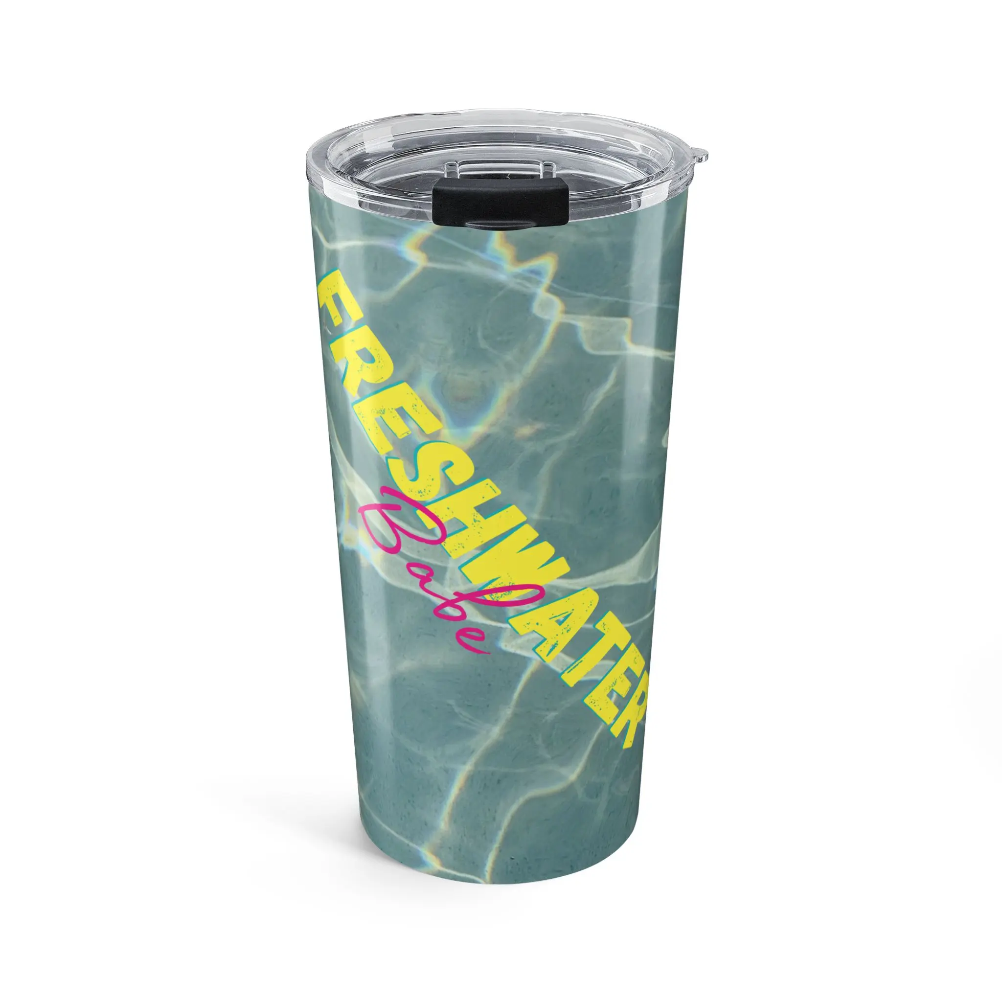 Freshwater Babe Tumbler 20oz | Stainless Steel, Water Background