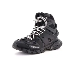 Pre-owned Balenciaga Track Hike Sneakers Leather with Fabric by Rebag