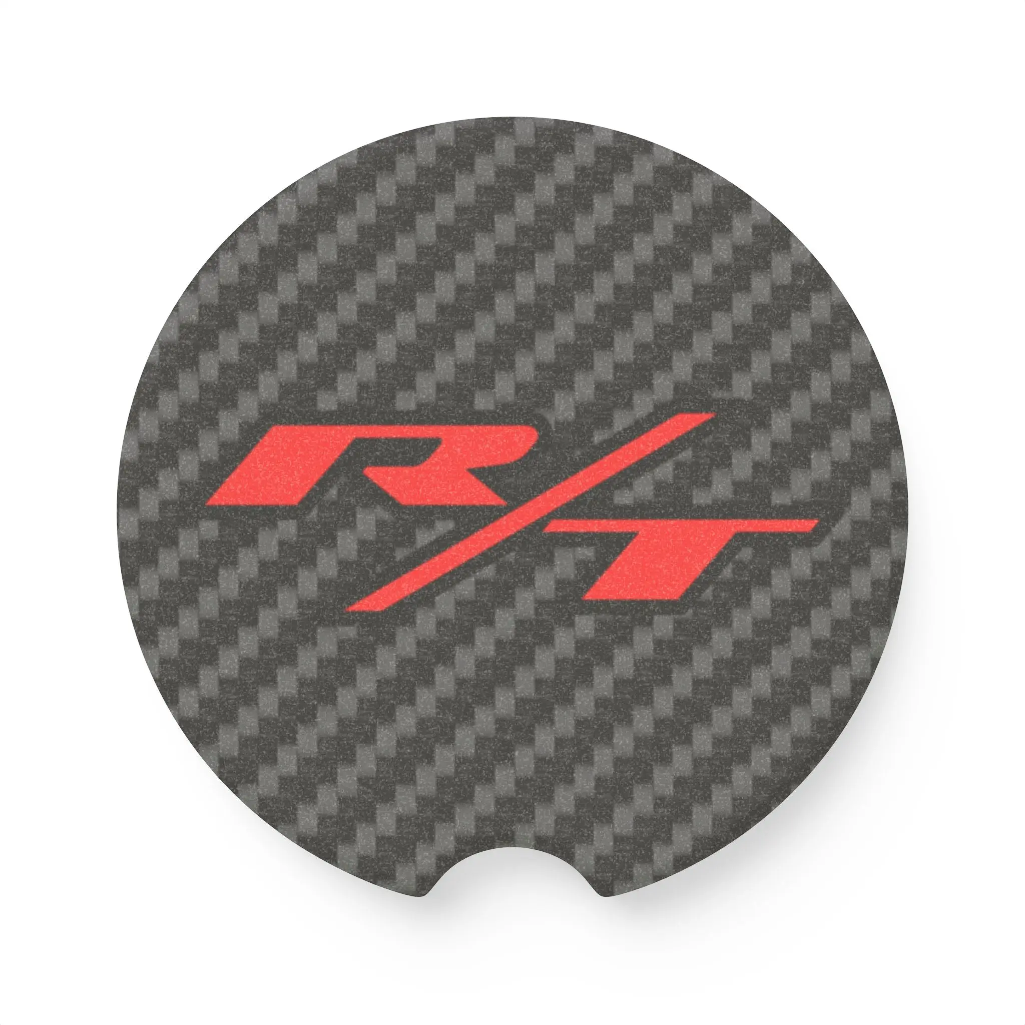 Dodge R/T Soapstone Car Coaster, Carbon Fiber Design,