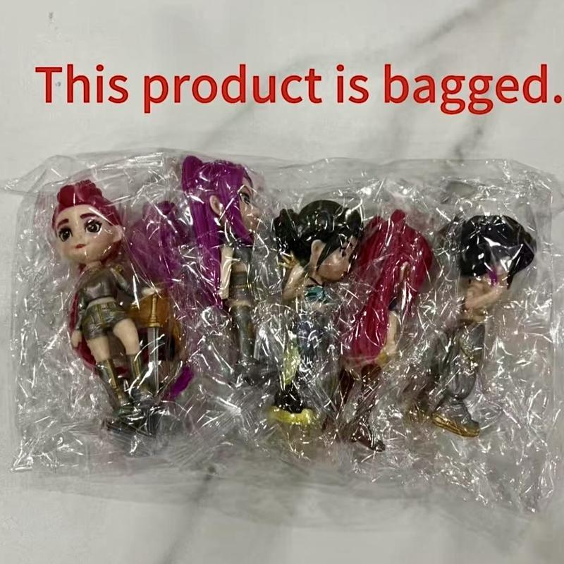 6-Piece KPop Figurine Set – Anime Model Toy Decorations, perfect for home collections and office desk display. An excellent gift choice for Boys and Girls