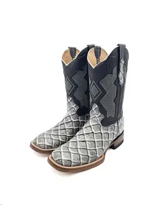 Cowboy Boot Gray Bass Pirarucu