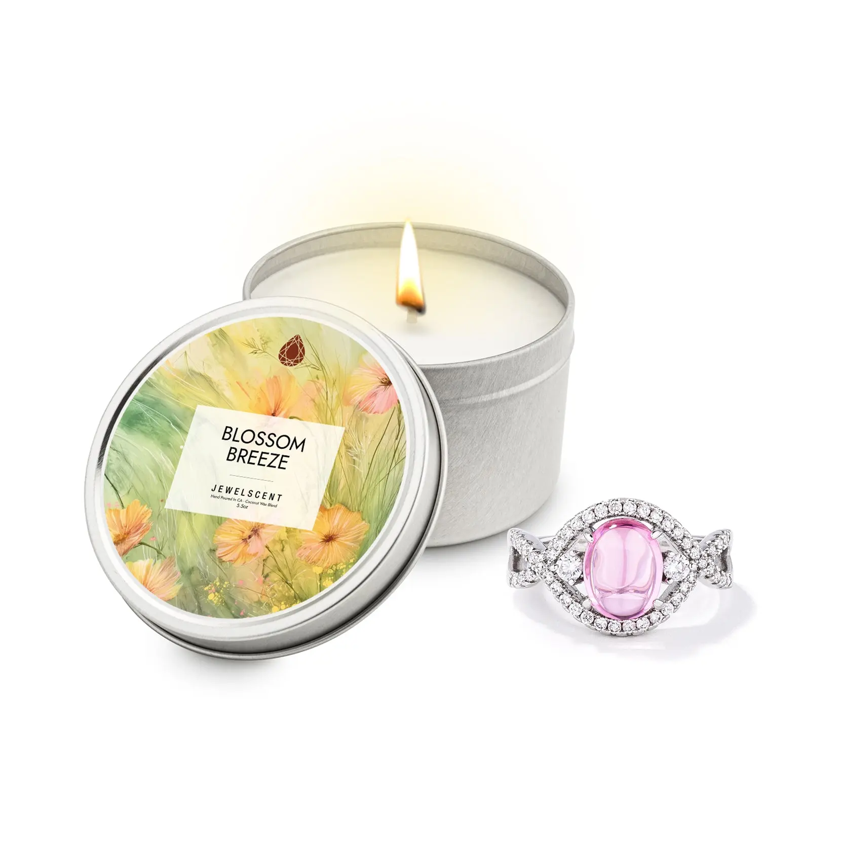 Blossom Breeze 5.5oz Tin Jewelry Candle Blossom Breeze 5.5oz Tin Jewelry Candle