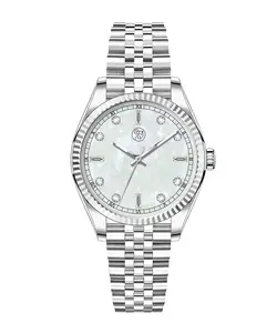 RJ Royalty So Saint Barths Mother of Pearl Watch Silver 38MM