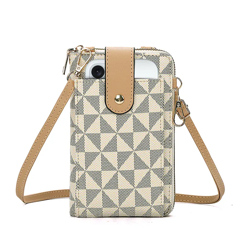 Women's Minimalist Elegant Crossbody Phone Wallet - Touchscreen Cell Phone Purse with Card Slots, Coin Pocket, Adjustable Strap, Water-Resistant Small Shoulder Bag for Daily Use (Multi Colors)