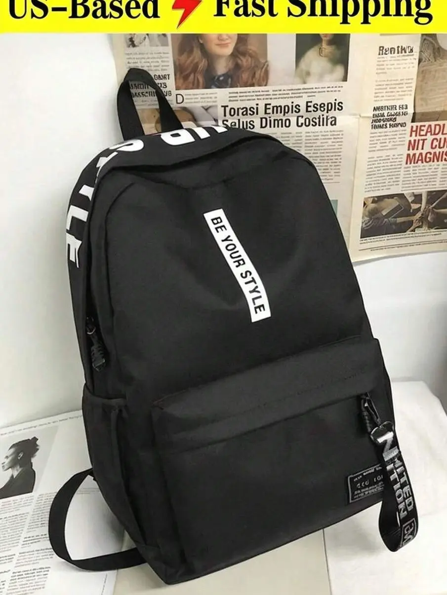 Large Capacity Business Casual Laptop Backpack, Multi-Compartment School Bag For Students
