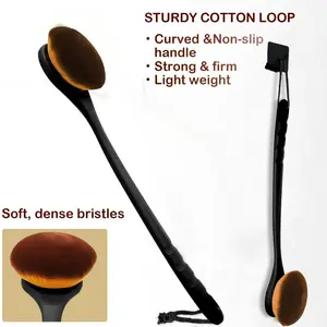 Long Handle Body Brush for Shower, Exfoliating Bath Brush with Non-Slip Grip, Lotion & Self Tanner Back Applicator for Even Application, Exfoliating Tool