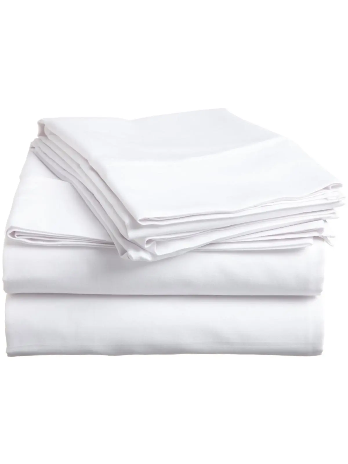 Rifz KSM Collection Royal Full 'L' Polyester Microfiber Flat Sheets, Silky Smooth 6-Pack Bedding Linens