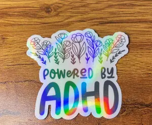 Powered By ADHD Sticker
