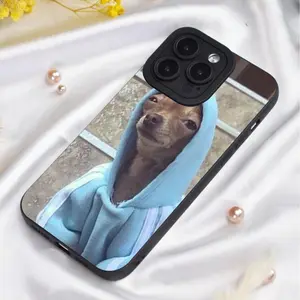 Street Dog Pattern Phone Case, Cute Phone Protective Cover, Phone Accessory Compatible with iPhone 11 12 13 14 15 16 Series