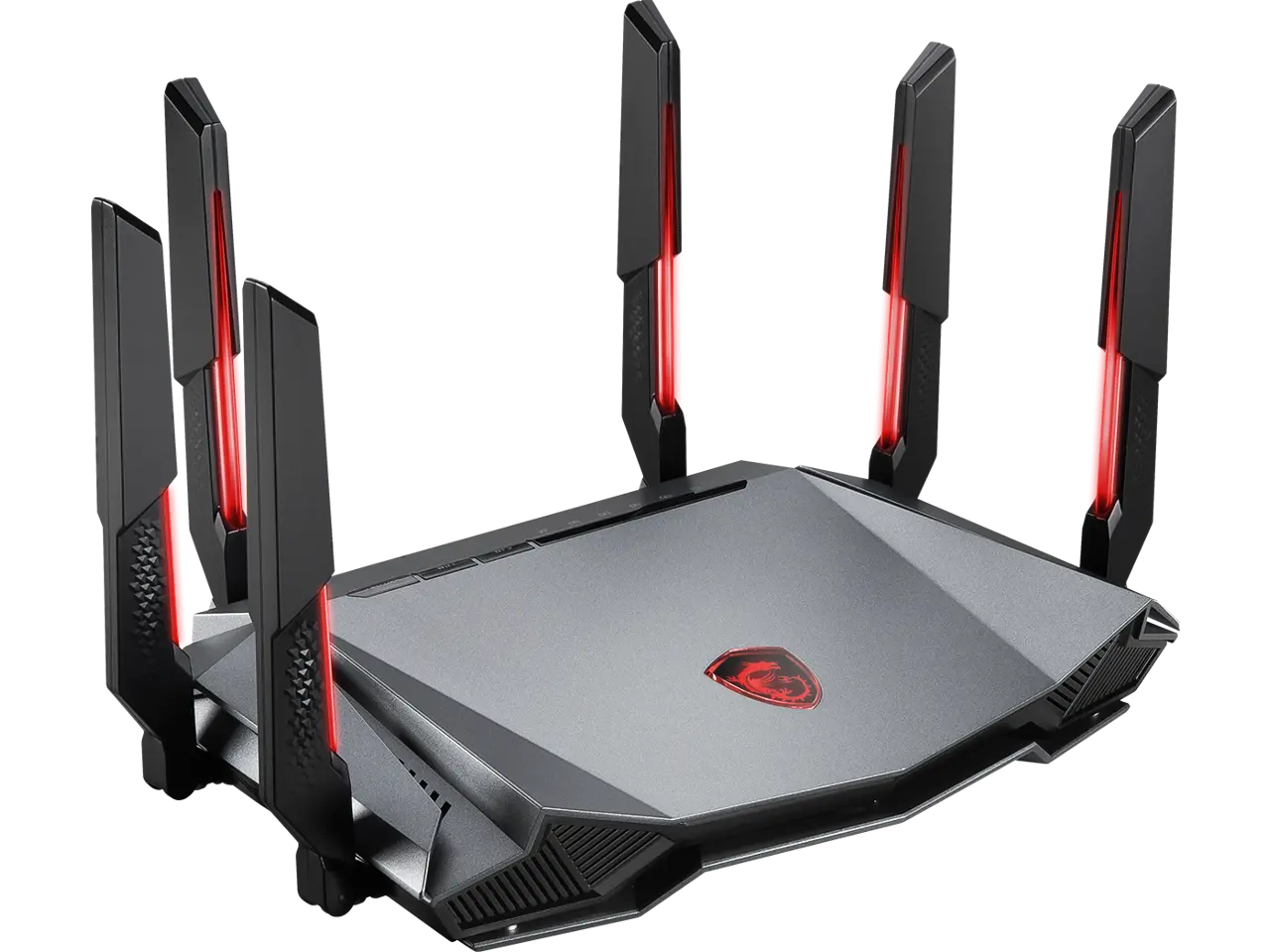 MSI RadiX AXE6600 WiFi 6E Tri-Band Gaming Router  support 2.5GHz/5GHz/6GHz, AI QoS support