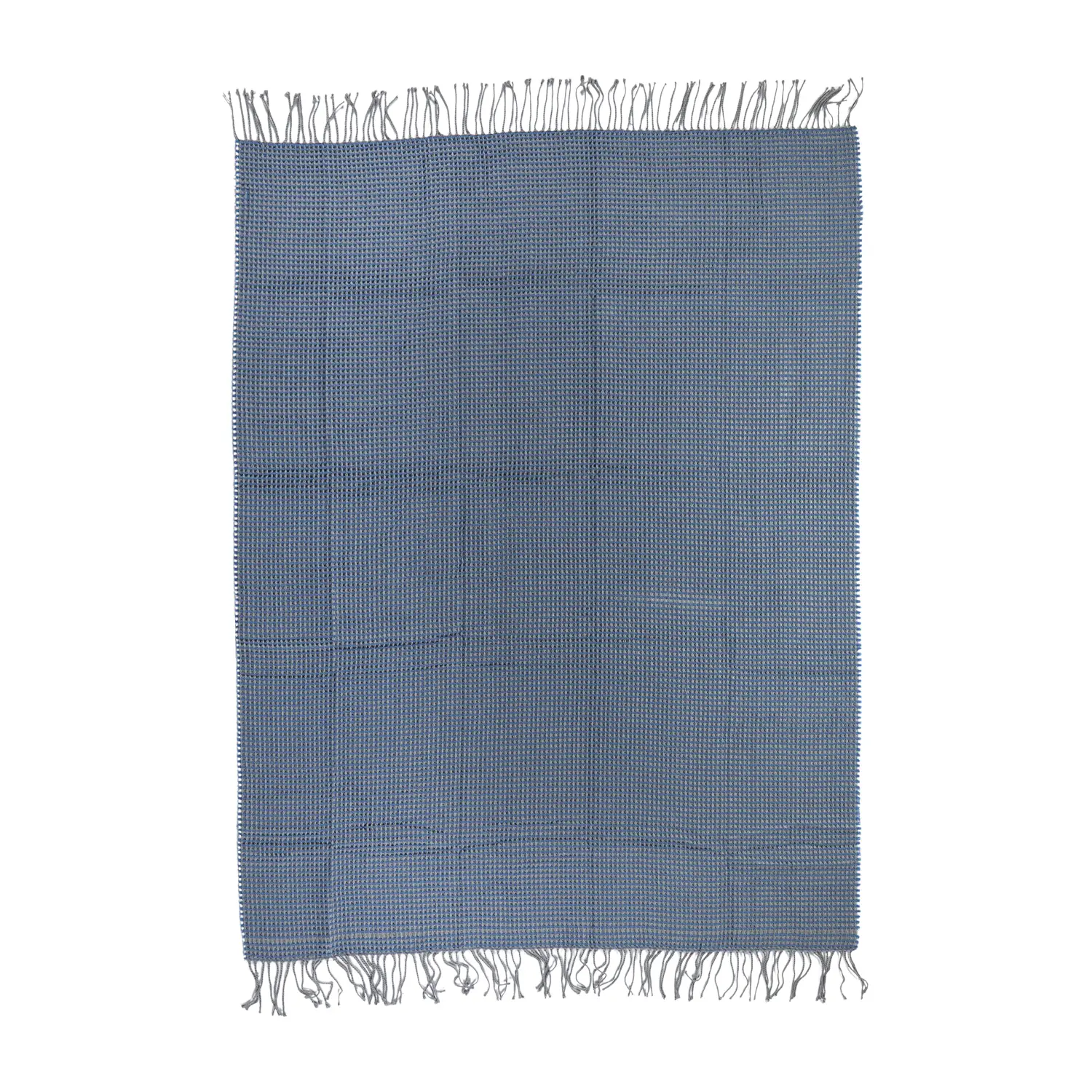 TowelSoft Reversible Waffle Weave Blanket 50" x 60" with Stylish Fringe, 100% Acrylic, Lightweight & Warm, Machine Washable, Ideal for Chilly Nights