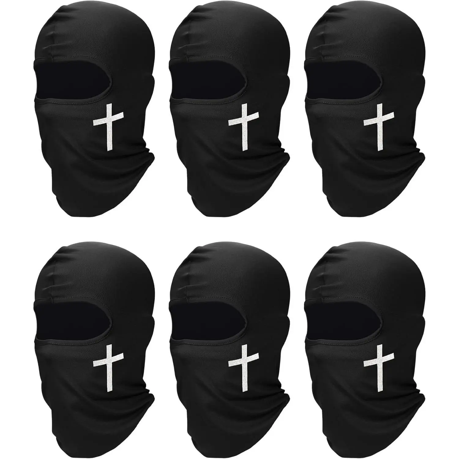 6 Pcs Ski Mask Cover Balaclava Full Face Mask Summer Face Cover UV Windproof Balaclava for Men Women Outdoor Sports