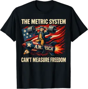 The Metric System Can't Measure Freedom Funny 4th of July T-Shirt - Parisbus Shop 61B0F5YF8YLX