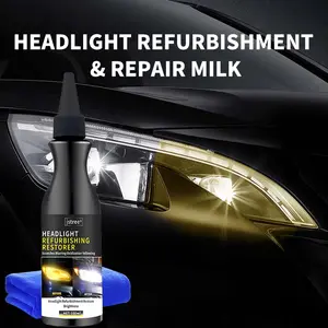 Jstree Car Headlight Renewal Repair Liquid, Yellowing Aging Polishing Refresher 100ML, Automotive Light Restoration Solution, Headlight Polishing Agent
