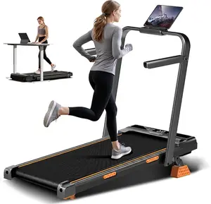 Umay Foldable Home Treadmill with Foldable Safety Handrail, 16% Incline Walking Pad for Home Office Fitness summerwins