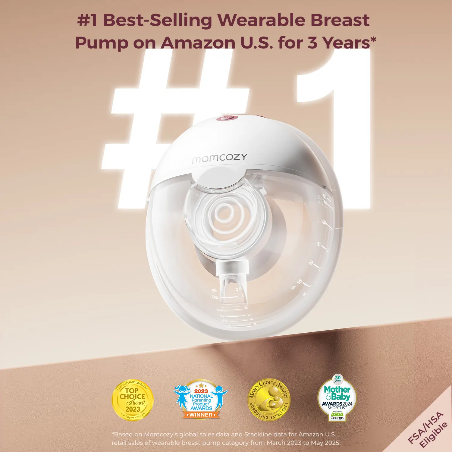 【Classic Edition】Momcozy Breast Pump Hands Free M5, Wearable Breast Pump of Baby Mouth Double-Sealed Flange with 3 Modes & 9 Levels, Electric Breast Pump Portable - 24mm,B