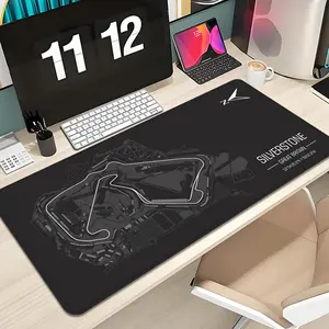 SILVERSTONE Monaco Formula 1 Racing Circuit Mouse Pad Design XXL 1000×500mm 900×400mm, Desktop Accessory, Large Gaming Mouse Pad - Extended, Thick, Non-Slip Rubber Base Desk Mat with Precision Stitched Edges - Washable Large Desk Pad Gaming Mousepad