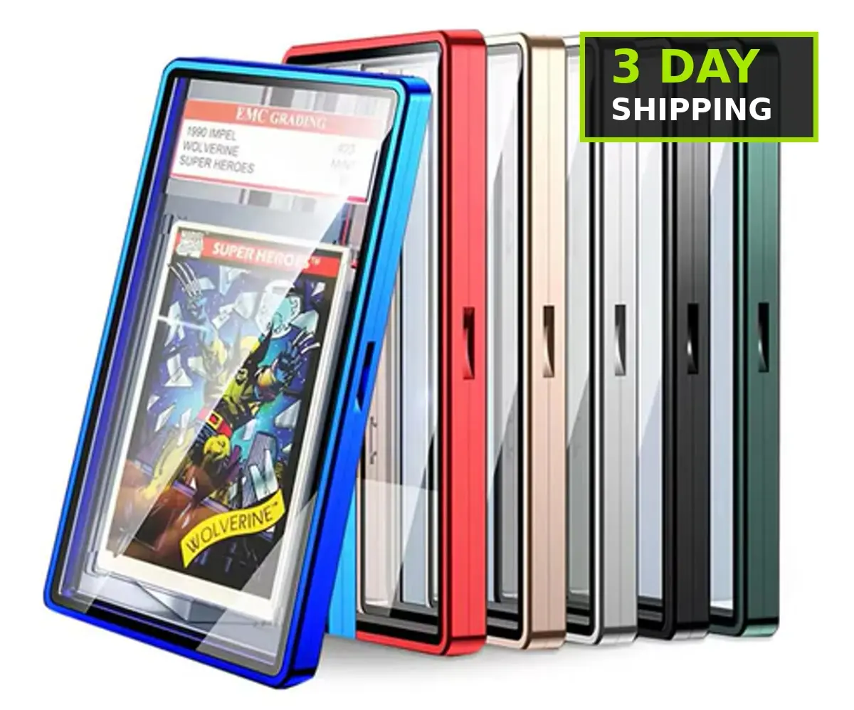 Elite Gaming 35PT Magnetic PSA Slab Case | Aluminum + Glass Elite Gaming 35PT Magnetic PSA Slab Case | Aluminum + Glass