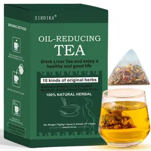 Oil Flush Tea - 10 Herbal with Excellent Formula, Oil Cleansing Tea for Liver, Chinese Herbal Teas, 15 TeaBags (1 Box(15pcs))