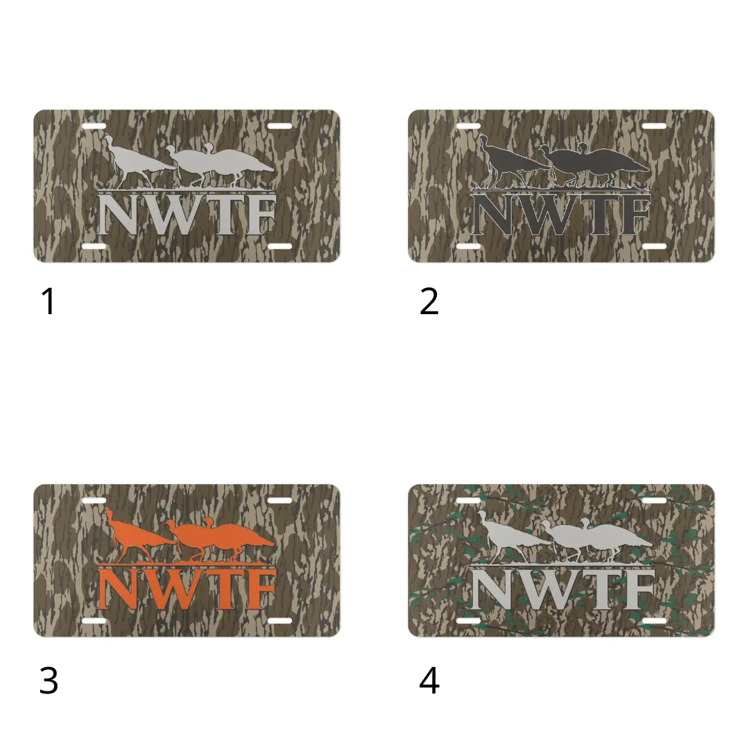 Custom Hunter Camo, Hunting/Fishing Gifts Aluminum License Plate, Custom License Plate, Personalized Vanity Tag, Blank Aluminum Plate, 12×6 License Plate, US Standard Car Plate, Front License Plate 4 Pre-Drilled Holes