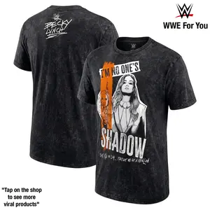 Becky Lynch Shadow Graphic Tee Men Top Shirt Wash 230gsm Cotton – The Man Era Dominance, Fearless Brawler Energy, Multi-Time Champion Legacy, WrestleMania Main Event History & Unstoppable Career Impact in WWE