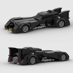 204pcs Bat Shape Racing Car Building Block Toy Set, Adult Creative DIY Modern Armored Car Model Kit, Perfect Gift for Birthday Halloween Christmas, Model Building Blocks
