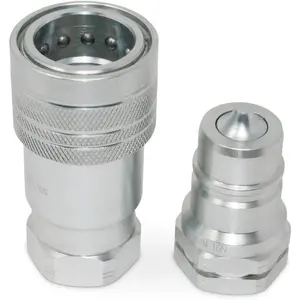 1” Agricultural Hydraulic Quick Connect Pioneer Style Coupler Set, ISO 5675, 1” NPT Thread