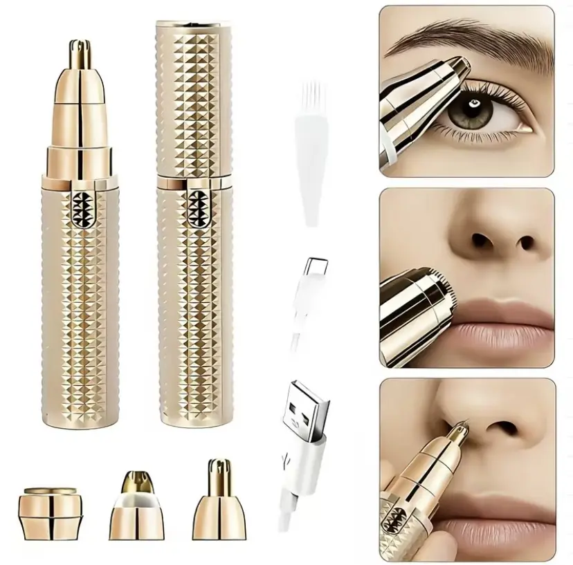 3-in-1 Facial & Eyebrow Hair Trimmer, Facial Hair Care Tool, Electric Shaver Women, Comfort Portable Precise Design, The Best Choice for Gifts