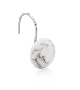 Blanc Collection 12-Piece Shower Curtain Hooks