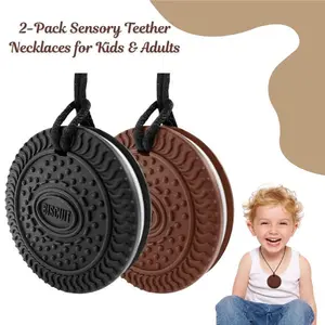 2-Pack Silicone Sensory Teething Toys for Kids & Toddlers – Autism, ADHD, Anxiety, SPD Fidget & Calm Toys
