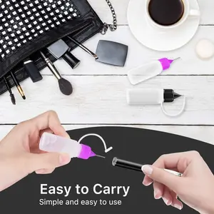 30Pack Precision Tip Applicator Bottles with 5 Mini Funnels,10ml Needle Tip Squeeze Glue Bottles for Paint Quilling Craft (Black/White/Orange/Blue/Red/Purple) - Tools & Hardware.
