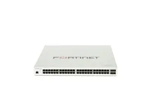 Fortinet FortiSwitch FS-248E-FPOE, Layer 2/3 FortiGate switch controller compatible PoE+ switch with 48 GE RJ45 + 4 SFP ports, 48 port PoE | FS-248E-FPOE