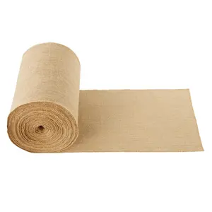 【fathersdaygift】VEVOR Burlap Fabric Roll, 14” x 150 ft & 50 x 50 High Density Wide Natural Burlap Fabric Rolls, Jute Fabric Burlap Tree Wrap Roll, for Decor, Crafts, Wedding, Gardening, Plant & Tree Winter Covering