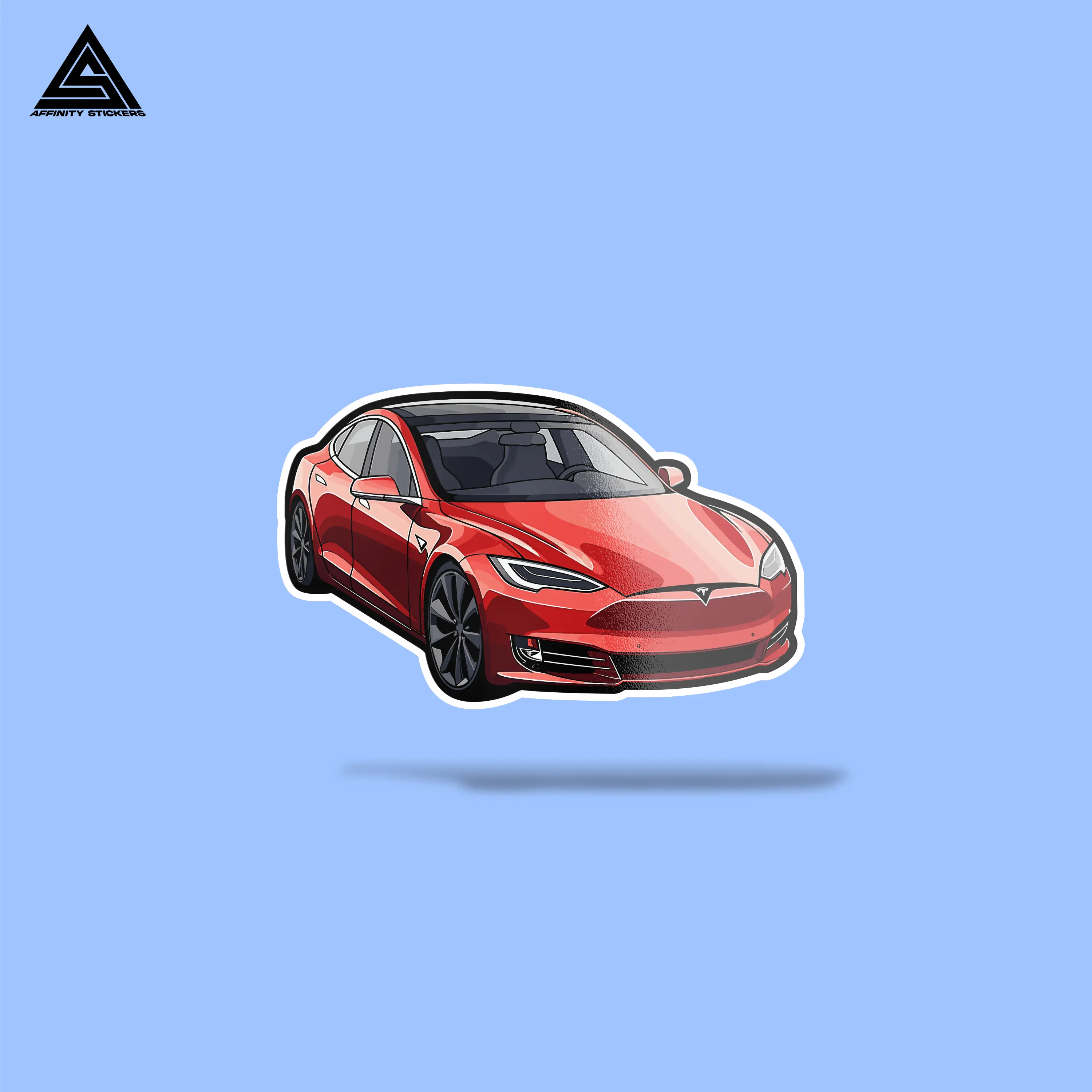 Tesla Model S Sticker || vinyl sticker, water bottle sticker, tumbler stickers, laptop decals, waterproof sticker, car stickers