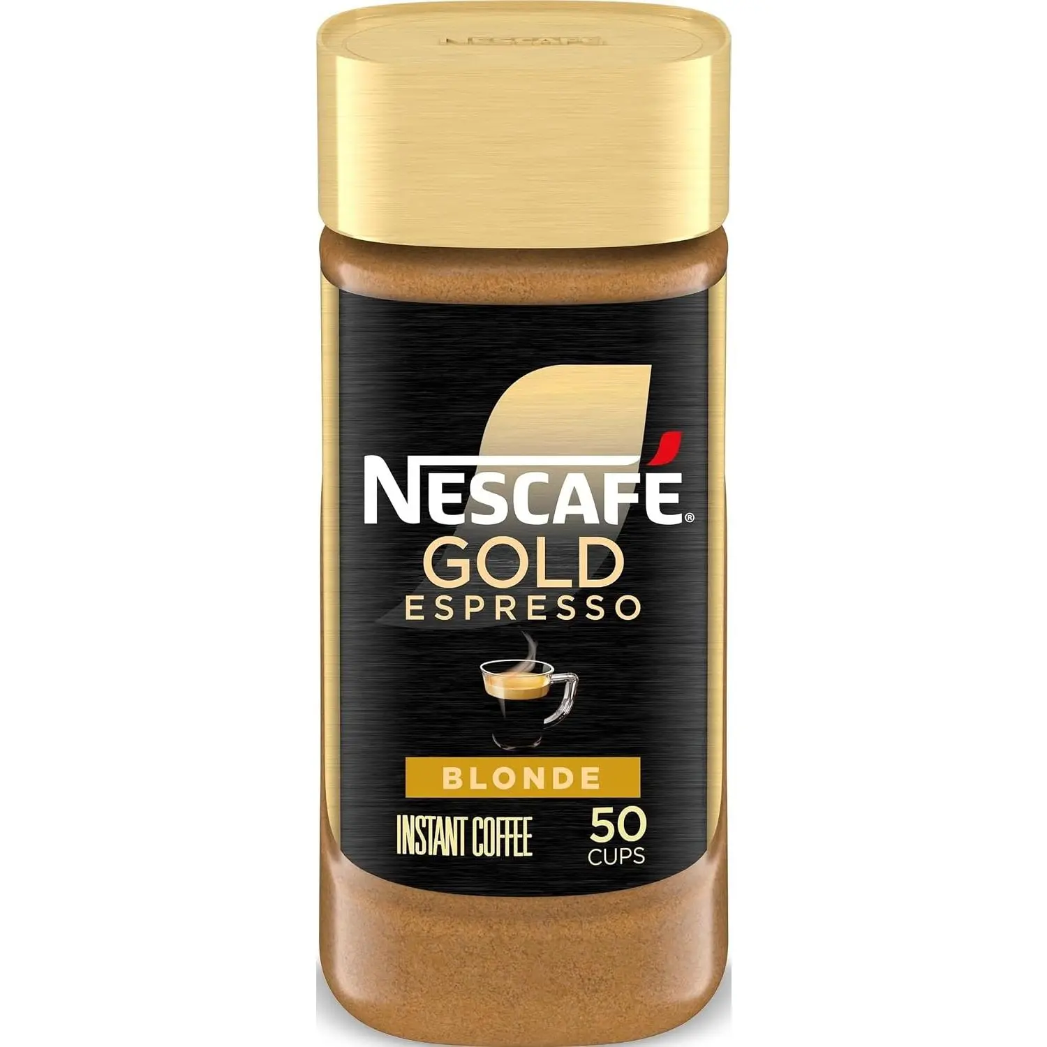 NESCAFÉ Gold Espresso Blonde Instant Coffee, 3.5 oz Jar | Blonde roast instant espresso; single 3.5 oz (100 g) jar