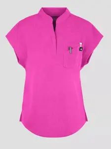 koi Solis Catrin Women's 2-Pocket STRETCH Dolman Sleeve Mandarin Collar Scrub Top