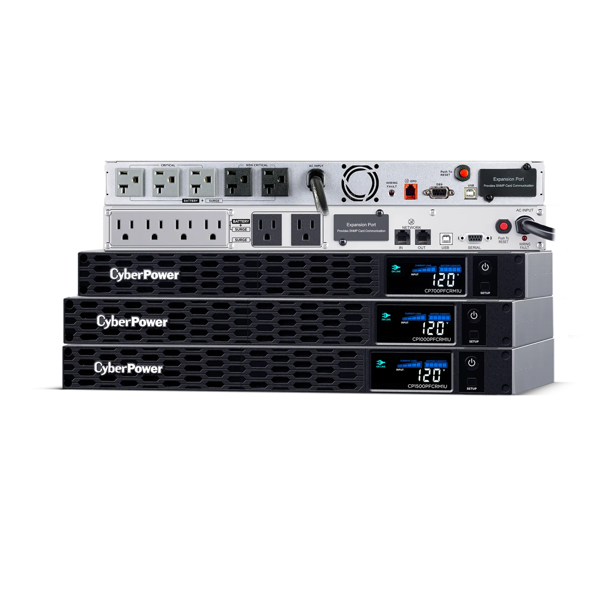 CyberPower PFC Sinewave UPS Battery Backup and Surge Protector, 6 Outlets, AVR, 1U Rackmount, UL Certified